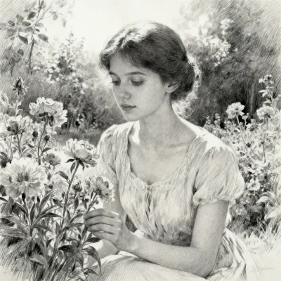 Pencil drawing preview