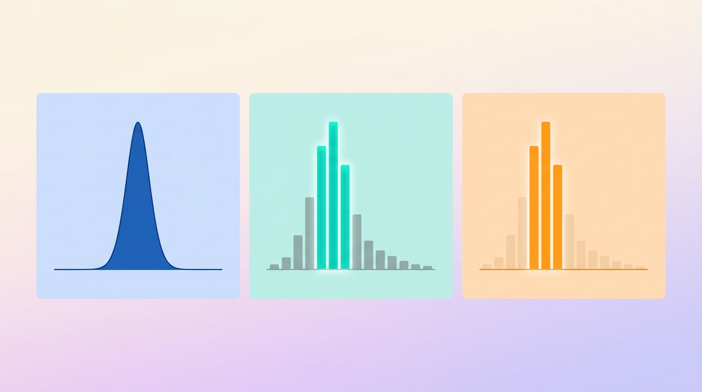Probability distribution diagram showing how temperature, top-p, and top-k each reshape the model's choice of next token