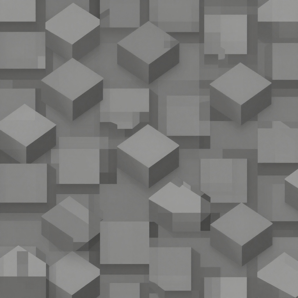 Art: minecraft cobblestone texture, seamless tile, small irregular gray stones, rough and blocky, low detail, simple readable shapes, muted gray palette, dark mortar gaps, designed for 16x16 downscale