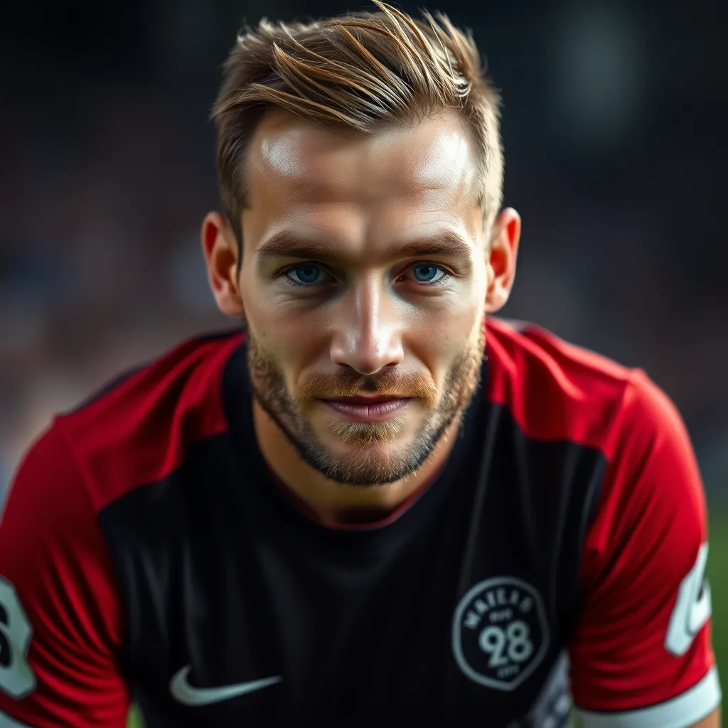 Profile Picture: Maak deze profiel foto in een speler van het Nederlands elftal 88 voetbalteam met snor en haarmatje