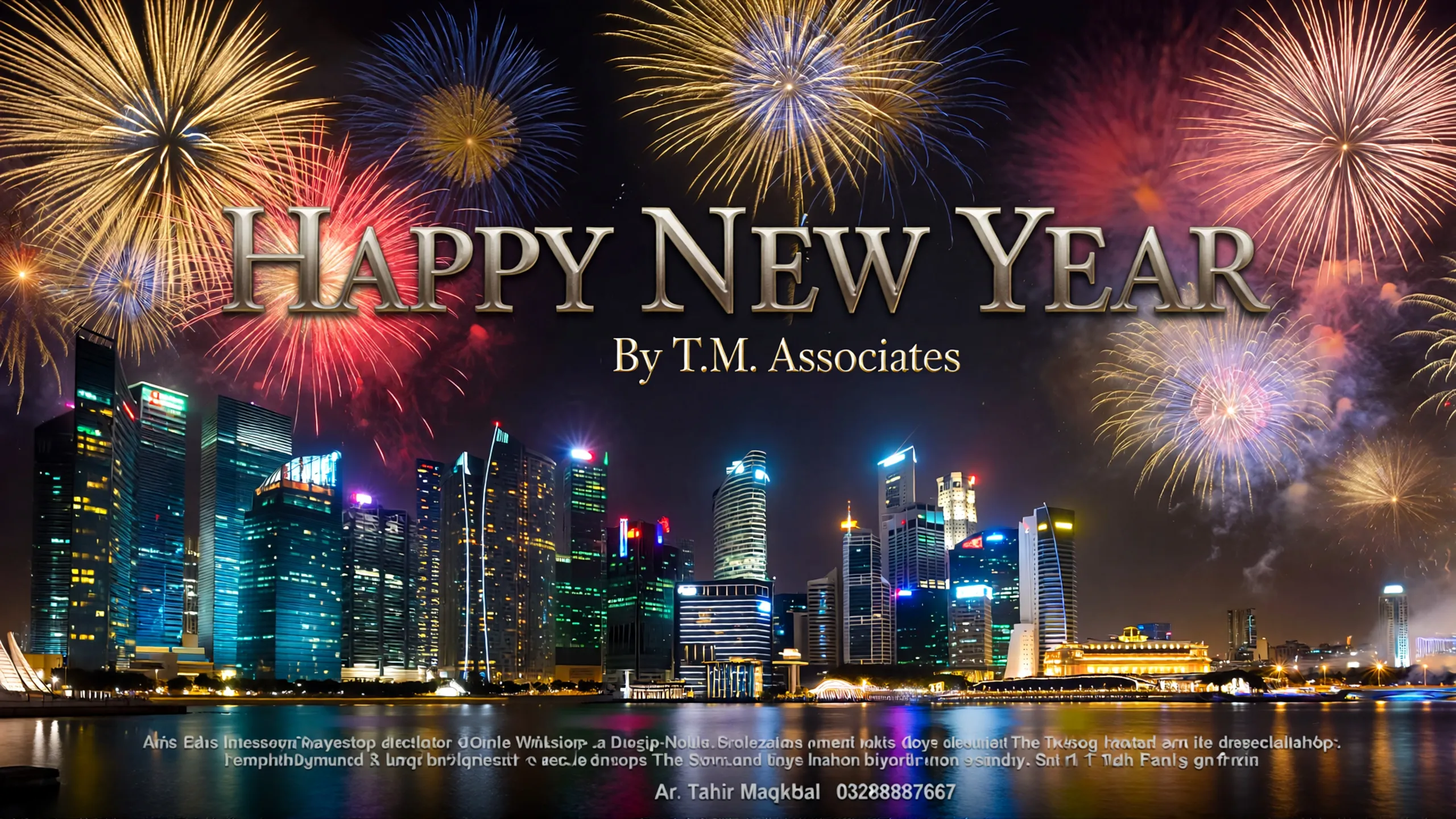 Create a Poster of Happy New Year By T.M. Associates, also M...