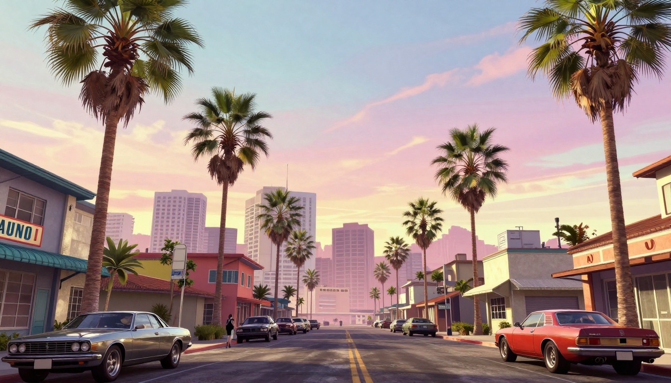 GTA vice city location which look nostalgic dreamy