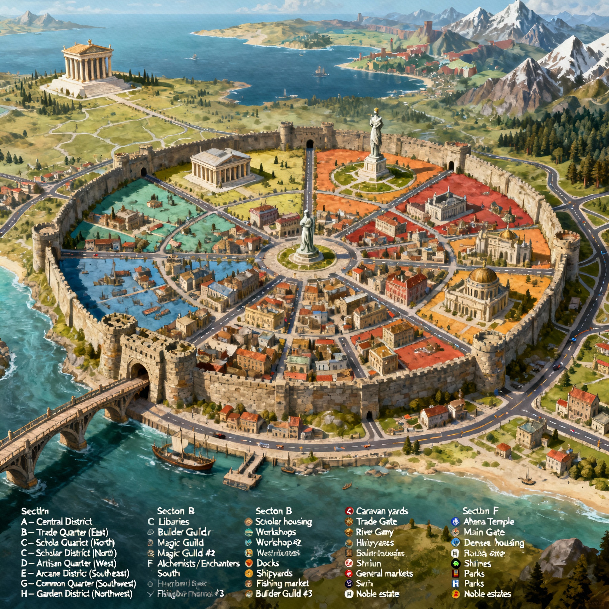 Antioch – Map-Only EssentialsCity LayoutLarge walled city ...