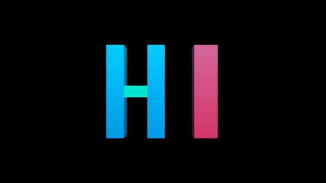 3D Text HI