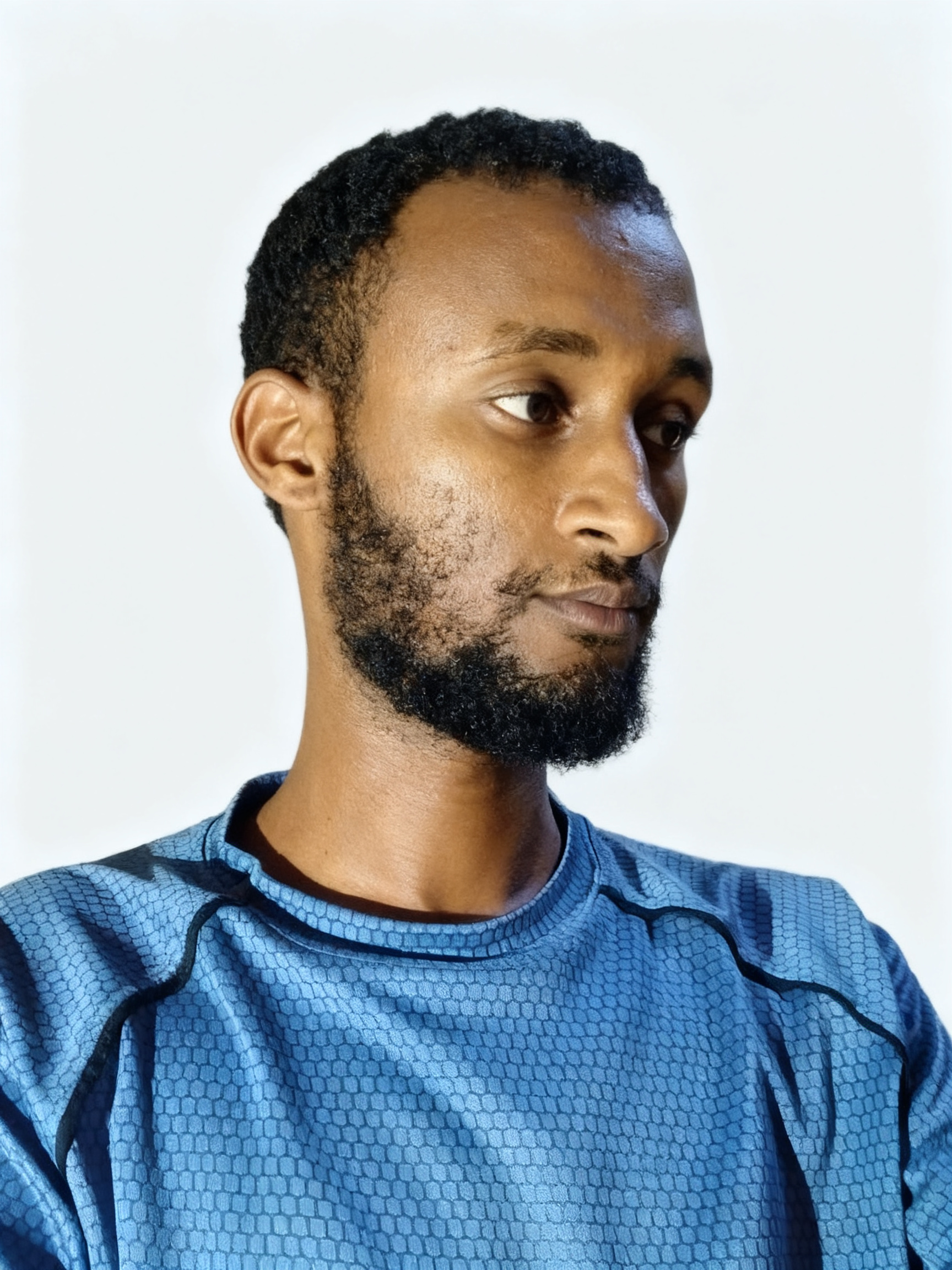 Profile Picture: Professional 3/4 portrait headshot, looking slightly sideways, soft studio lighting, sharp focus, clean background, realistic skin texture, keep the orginal face style as much as possible